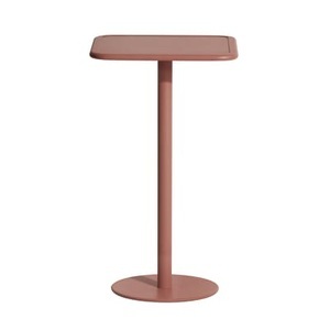 Petite Friture, Week-end Stehtisch / 60 x 60 cm x H 105 cm - Aluminium - Petite Friture braun en metall, Stehtisch Week-end metall braun / 60 x 60 cm x H 105 cm - Aluminium - Petite Friture braun en metall