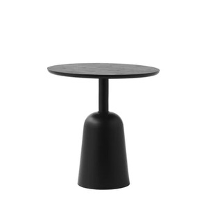 Normann Copenhagen, Turn Couchtisch / Verstellbare Höhe von 41 bis 64 cm / Ø 55 cm - Normann Copenhagen schwarz en metall/holz, Couchtisch Turn metall holz schwarz / Verstellbare Höhe von 41 bis 64 cm / Ø 55 cm - Normann Copenhagen schwarz en holz