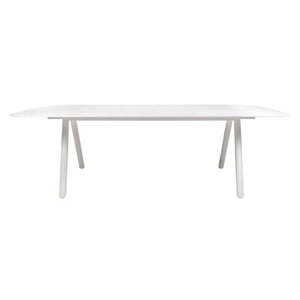 Vincent Sheppard, Kodo rechteckiger Tisch / 280 x 106 cm - Keramik mit Terrazzo-Optik - Vincent Sheppard en, rechteckiger Tisch Kodo keramik weiß / 280 x 106 cm - Keramik mit Terrazzo-Optik - Vincent Sheppard en