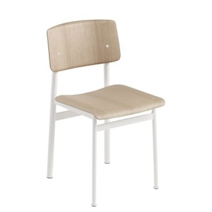 Muuto, Stuhl Loft weiß holz natur / Holz & Metall - Muuto weiß en holz, Stuhl Loft weiß holz natur / Holz & Metall - Muuto holz natur en holz