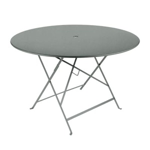 Fermob, Bistro Klapptisch / Ø 117 cm - 6/8 Personen - Sonnenschirm-Loch - Fermob en, Klapptisch Bistro metall grau / Ø 117 cm - 6/8 Personen - Sonnenschirm-Loch - Fermob en