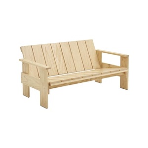 Hay, Gartensofa 2-Sitzer Crate Lounge Outdoor holz natur / Gerrit Rietveld (1934 - L 134,5 cm - Hay en, Gartensofa 2-Sitzer Crate Lounge Outdoor holz natur / Gerrit Rietveld (1934 - L 134,5 cm - Hay en