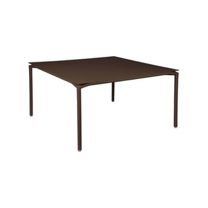 Fermob, Calvi quadratischer Tisch / 140 x 140 cm - Aluminium / 8 Personen - Fermob orange en metall, quadratischer Tisch Calvi metall orange / 140 x 140 cm - Aluminium / 8 Personen - Fermob orange en metall