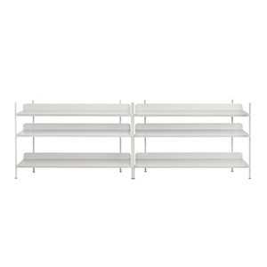 Muuto, Compile Regal / Metall - L 245 cm x H 78 cm - Muuto grau en metall, Regal Compile metall grau / Metall - L 245 cm x H 78 cm - Muuto grau en metall
