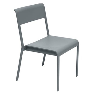 Fermob, Fermob Bellevie Stuhl gewittergrau, Stapelbarer Stuhl Bellevie metall grau / Metall - Fermob grau en metall