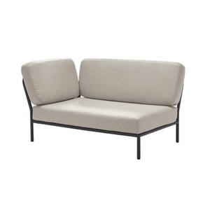 Houe, Modulares Gartensofa Level textil beige / Eckmodul links - L 140 cm / Stoff - Houe beige en textil, Modulares Gartensofa Level textil beige / Eckmodul links - L 140 cm / Stoff - Houe beige en textil