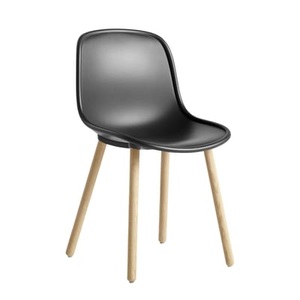 Hay, Stuhl Neu 12 plastikmaterial schwarz holz natur / Kunststoff & Holz mit Verbindungsteil Aluminium - Hay schwarz en plastikmaterial, Stuhl Neu 12 plastikmaterial schwarz holz natur / Kunststoff & Holz mit Verbindungsteil Aluminium - Hay holz natur en holz