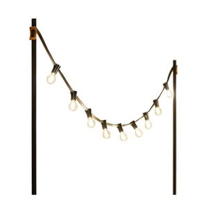 Vincent Sheppard, Light My Table Lichtgirlande im Freien / Mit Befestigungen für Tischplatten - Vincent Sheppard schwarz en plastikmaterial, Lichtgirlande im Freien Light My Table plastikmaterial schwarz / Mit Befestigungen für Tischplatten - Vincent Sheppard schwarz en plastikmaterial