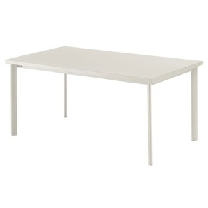 Emu, Emu Star Tisch rechteckig, rechteckiger Tisch Star metall weiß / 90 x 160 cm - Emu weiß en metall