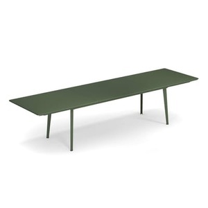 Emu, Plus4 Ausziehtisch / Stahl - 220 bis 330 cm - Emu grün en metall, Ausziehtisch Plus4 metall grün / Stahl - 220 bis 330 cm - Emu grün en metall