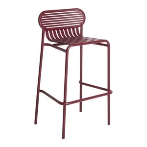 Petite Friture, Week-End Barhocker / Aluminium - H 80 cm - Petite Friture rot en metall, Barhocker Week-End metall rot / Aluminium - H 80 cm - Petite Friture rot en metall