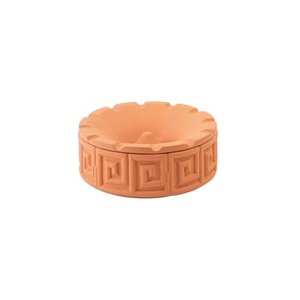 Seletti, Magna Graecia Aschenbecher / Greche - / Ø 15 cm - Seletti orange en keramik, Aschenbecher Magna Graecia keramik orange braun / Greche - / Ø 15 cm - Seletti orange en keramik