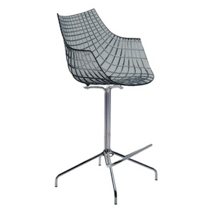 Driade, Meridiana Hochstuhl - Driade grau en plastikmaterial, Hochstuhl Meridiana plastikmaterial grau - Driade grau en plastikmaterial