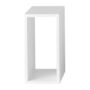 Muuto, Muuto Stacked 2.0 Regalsystem Modul ohne Rückwand, Regal Stacked 2.0 holz weiß / Größe S - rechteckig - 43 x 21 cm / ohne Rückwand - Muuto weiß en holz