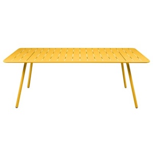 Fermob, rechteckiger Tisch Luxembourg metall gelb / 8 Personen - 207 x 100 cm - aluminium - Fermob en, rechteckiger Tisch Luxembourg metall gelb / 8 Personen - 207 x 100 cm - aluminium - Fermob en