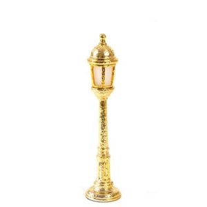 Seletti, Street Lamp Outdoor Lampe ohne Kabel / H 42 cm - USB Aufladung - Seletti gold en plastikmaterial, Kabellose, wiederaufladbare Außenlampe Street Lamp Outdoor plastikmaterial gold / H 42 cm - USB Aufladung - Seletti gold en plastikmaterial