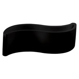 SLIDE, Wave Blumenkasten /Bank - Slide schwarz en plastikmaterial, Blumenkasten Wave plastikmaterial schwarz /Bank - Slide schwarz en plastikmaterial