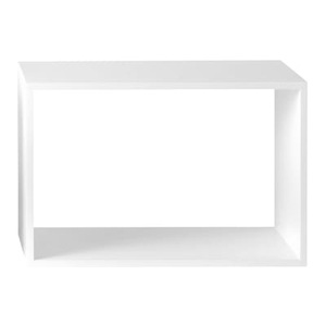 Muuto, Muuto Stacked 2.0 Regalsystem Modul ohne Rückwand, Regal Stacked 2.0 holz weiß / Größe L - rechteckig - 65 x 43 cm / ohne Rückwand - Muuto weiß en holz