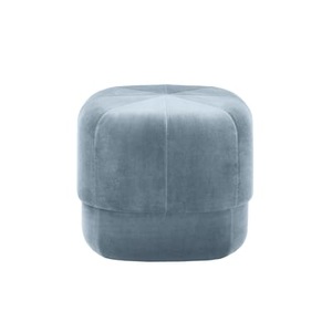 Normann Copenhagen, Normann Copenhagen Circus Pouf, Sitzkissen Circus Small textil blau / Ø 46 cm - Velours - Normann Copenhagen blau en textil