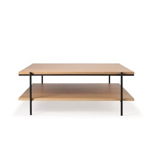 Ethnicraft, Rise Couchtisch / Quadratisch - 100 x 100 cm - Ethnicraft holz natur en holz, Couchtisch Rise holz natur / Quadratisch - 100 x 100 cm - Ethnicraft holz natur en holz