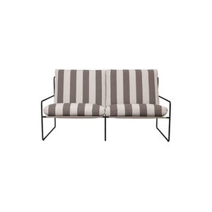 ferm living, Desert Stripe Gartensofa 2-Sitzer L 156 cm - Ferm Living braun en textil, Gartensofa 2-Sitzer Desert Stripe textil braun L 156 cm - Ferm Living braun en textil