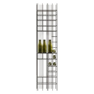 Mogg, Weinregal Metrica C Wine braun metall / 34 Flaschen - B 45 x T 25 x H 190 cm - Mogg braun en metall, Weinregal Metrica C Wine braun metall / 34 Flaschen - B 45 x T 25 x H 190 cm - Mogg metall en metall