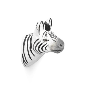 ferm living, Animal Wandhaken / Zebra - Handgeschnitzt - Ferm Living bunt en holz, Wandhaken Animal holz bunt / Zebra - Handgeschnitzt - Ferm Living bunt en holz