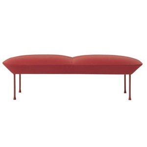 Muuto, Oslo Gepolsterte Bank / Sitzbank - L 150 cm - Muuto orange en textil, Gepolsterte Bank Oslo textil orange / Sitzbank - L 150 cm - Muuto orange en textil