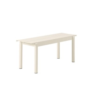 Muuto, Linear Bank / Stahl - L 110 cm - Muuto weiß en metall, Bank Linear metall weiß / Stahl - L 110 cm - Muuto weiß en metall