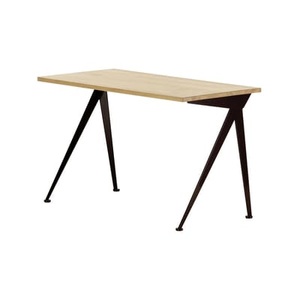 Vitra, Compas Direction Schreibtisch / By Jean Prouvé, 1953 - L 125 cm - Vitra holz natur en holz, Schreibtisch Compas Direction holz natur / By Jean Prouvé, 1953 - L 125 cm - Vitra holz natur en holz