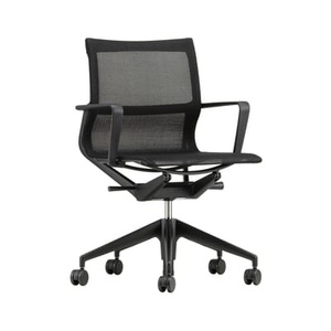 Vitra, Physix Sessel mit Rollen / Mesh-Gewebe - Vitra schwarz en textil, Sessel mit Rollen Physix textil schwarz / Mesh-Gewebe - Vitra schwarz en textil