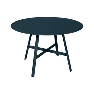 Fermob, Runder Tisch So?O metall blau / Ø 117 cm - 6 Personen - Fermob blau en metall, Runder Tisch So?O metall blau / Ø 117 cm - 6 Personen - Fermob blau en metall