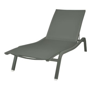 Fermob, Fermob Alizé XS Sonnenliege, Schrägstellbarer, stapelbarer Liegestuhl Alizé XS metall grün grau B 72 cm / 2 verschiedene Positionen - Fermob grau en metall