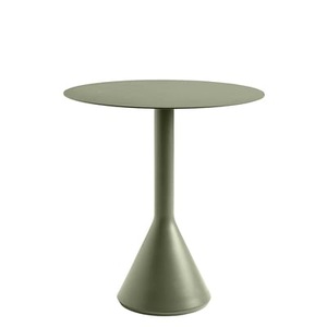 Hay, Palissade Cone Runder Tisch / Ø 70 - R & E Bouroullec - Hay grün en metall, Runder Tisch Palissade Cone metall grün / Ø 70 - R & E Bouroullec - Hay grün en metall
