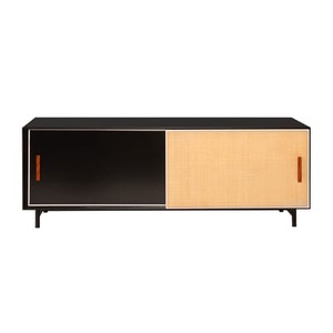 Maison Sarah Lavoine, Essence TV Möbel / L 140 x H 42 cm - Holz & Rattan - Maison Sarah Lavoine schwarz en holz, TV Möbel Essence holz schwarz / L 140 x H 42 cm - Holz & Rattan - Maison Sarah Lavoine schwarz en holz