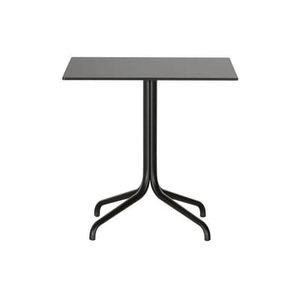 Vitra, Belleville OUTDOOR quadratischer Tisch / Ø 75 x 75 cm - Massivlaminat - Vitra schwarz en holz, quadratischer Tisch Belleville OUTDOOR plastikmaterial schwarz / Ø 75 x 75 cm - Massivlaminat - Vitra schwarz en plastikmaterial