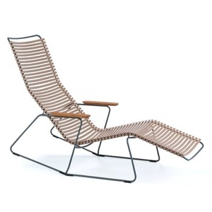 Houe, Click Liege / Feste Rückenlehne - Houe beige en plastikmaterial, Click Liege / 2 Positionen - Houe beige en plastikmaterial