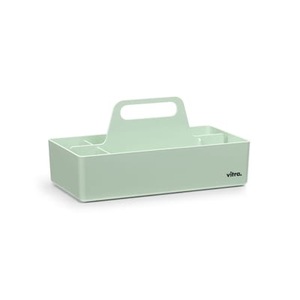 Vitra, Vitra Toolbox Aufbewahrungsbox, Aufbewahrungsbehälter Toolbox plastikmaterial grün / In Fächer aufgeteilt - 32 x 16 cm - Vitra grün en plastikmaterial