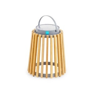 Unopiu, Solare Solarlampe / Teakholz - H 40 cm / Solaraufladung oder über USB-Anschluss - Unopiu holz natur en holz, Outdoor-Solarlampe Solare holz natur / Teakholz - H 40 cm / Solaraufladung oder über USB-Anschluss - Unopiu holz natur en holz