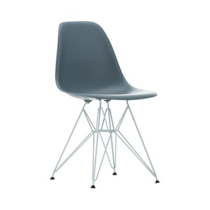 Vitra, DSR Colours - Eames Plastic Side Chair Stuhl / (1950) - Farbige Beine - Vitra blau en plastikmaterial, Stuhl DSR Colours - Eames Plastic Side Chair plastikmaterial blau / (1950) - Farbige Beine - Vitra blau en plastikmaterial