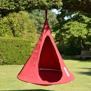 Cacoon, Cacoon - Hängezelt Bonsai - Dunkelorange, Hängesessel Bebo textil rot / Zelt - Ø 120 cm - Für Kinder - Cacoon rot en textil