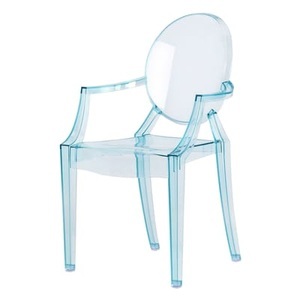 KARTELL, Kartell Lou Lou Ghost Kinderstuhl, Kindersessel Lou Lou Ghost plastikmaterial blau - Kartell blau en plastikmaterial