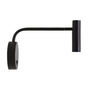 Astro, Astro Enna Wall LED-Wandleuchte schwenkbar schwarz, Wandleuchte Enna LED metall schwarz / Drehbare Leselampe - Schalter - Astro Lighting schwarz en metall