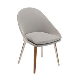 Vlaemynck, Vanity Gepolsterter Sessel / Textil & Teakholz - Vlaemynck grau en textil, Gepolsterter Armlehnstuhl Vanity textil grau / Textil & Teakholz - Vlaemynck grau en textil