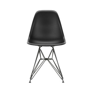 Vitra, Stuhl RE DSR - Eames Plastic Side Chair plastikmaterial schwarz / (1950) - Beine schwarz / recycelt - Vitra schwarz en plastikmaterial, Stuhl RE DSR - Eames Plastic Side Chair plastikmaterial schwarz / (1950) - Beine schwarz / recycelt - Vitra schwarz en plastikmaterial