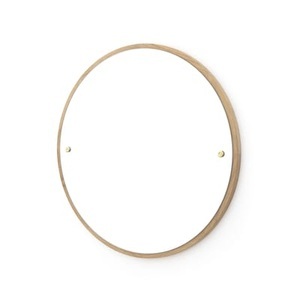 Frama, Frama-Circle Spiegel S, Eiche/Messing, Wandspiegel CM-1 Circle holz natur / Ø 45 cm - Eiche - Frama holz natur en holz