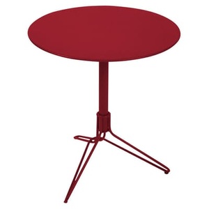 Fermob, Flower Runder Tisch - Fermob rot en metall, Runder Tisch Flower metall rot - Fermob rot en metall