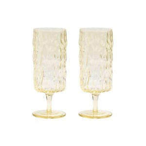 & klevering, Trunk Sektgläser / 2er-Set - & klevering gelb en glas, Sektgläser Trunk glas gelb / 2er-Set - & klevering gelb en glas