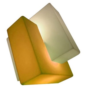 SLIDE, Pzl Bodenleuchte - Slide orange en plastikmaterial, Bodenleuchte Pzl plastikmaterial orange / H 60 cm - Slide orange en plastikmaterial