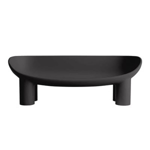 Driade, Roly Poly Sofa / L 175 cm - 3-Sitzer - Driade schwarz en plastikmaterial, Gartensofa 2-Sitzer Roly Poly plastikmaterial schwarz / L 175 cm - 3-Sitzer - Driade schwarz en plastikmaterial